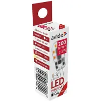 Avide G4 LED-Lampe Mini 2W 200lm 3000K warmweiß 12V