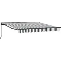 vidaXL Markisenrahmen Anthrazit und Weiß 300 x 250 cm