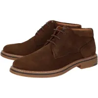 Sioux Schnürstiefelette "Encanio-714", Herren, Gr. 41.5 (UK 7 1/2), braun, Obermaterial: 100% Kalbsveloursleder CAVL. 100% Gummi rubber., Schuhe Schnürstiefelette