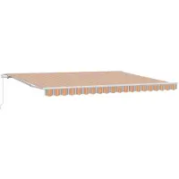 vidaXL Ausziehbare Markise Mehrfarbig 450 x 350 x 165 cm