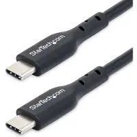StarTech.com .com 2m USB-C Ladekabel 2er-Pack, USB 2.0 Typ-C Laptop Ladekabel, 60W 3A Power Delivery, TPE-Mantel, USB-C Datenübertragungskabel, M/M, 2 m, USB C, USB C, USB 2.0, 0,48 Gbit/s, Schwarz