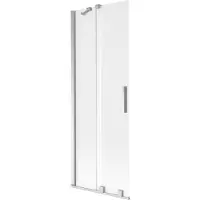 Mexen Velar Duschwand 2-flügelig verschiebbar 70 x 150 cm, Mattglas, Chrom - 896-070-000-31-01