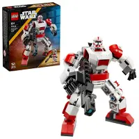 LEGO Star Wars 75448 Klon-Schocktruppen Mech - Bewegeliche Actionfigur mit Blastergewehr & Minifigur - Modellbau für Kinder - Geschenk für Jungen ab 6 Jahren & Star-Wars-Fans