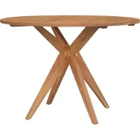Syfax Gartentisch Rund Ø110x75 cm Massivholz Akazie