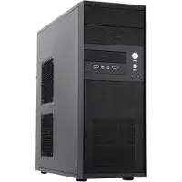 Chieftec CQ-01B-U3-OP, Midi Tower, PC, Schwarz, ATX, micro ATX, Heimbüro, Oben