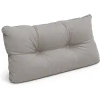 Beautissu Flair LK Loungekissen, 70x40x12cm, Hellgrau, Rückenkissen, Outdoor
