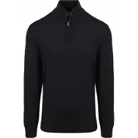 KING Essentials The Michael Half Zip Pull Merino Schwarz