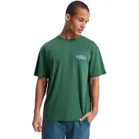 Quiksilver T-Shirt "Quikglobe", Herren, Gr. S, grün (forest), Obermaterial: 100% Baumwolle., Shirts T-Shirt