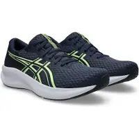 Asics Laufschuh "PATRIOT 14", Herren, Gr. 42,5, midnight, illuminate gelb, Synthetik, Schuhe Laufschuh, atmungsaktives Mesh-Obermaterial, Energiegeladene Mittelsohle