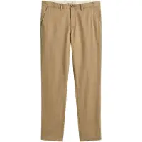 Gant für Herren. 1501000 Beige Chino-Hose im Slim Fit (34/34), Braun, Lässig, Baumwolle, Klassisch