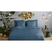 Descanso Bettwäsche "Hotel Sevilla" - Blau - (140x220 cm) - 100 % Baumwolle
