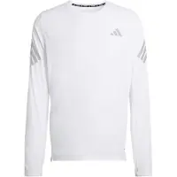 Adidas Laufshirt PERFORMANCE "ADI365 ICONIC/// RUNNING LONGSLEEVE", Herren, Gr. XL, weiß, Obermaterial: 100% Polyester, Rundhals, Shirts Laufshirt, für Erwachsene geeignet