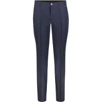 MAC Stretch-Hose "ANNA", Damen, Gr. 42, Länge 28, blau (dunkelblau), Web, Obermaterial: 89% Polyamid, 11% Elasthan, knöchellang, Hosen Stretch-Hose
