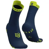 Compressport - Pro Racing Socks V4.0 Run High - Laufsocken Gr T1 - EU 35-38 blau
