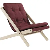 Karup Klappstuhl DESIGN "Boogie", rot (bordeaux, natur), Stühle, Klappstuhl, Bezugsqualität 1