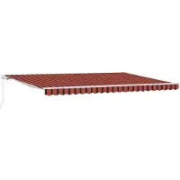 vidaXL Ausziehbare Markise Orange und Braun 500 x 300 x 165 cm