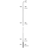 Alpina 2.00/1.70/2.00 Mm Stainless Steel Double Butted Speichen 100 Einheiten