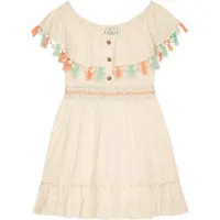 DANAMADE Sommerkleid "Dresses DRUTH", Mädchen, Gr. 134, ivory, Obermaterial: 100% Viskose. Futter: 100% Baumwolle, Kleider Sommerkleid