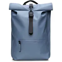 Rains Unisex. 13320 Mochila Rolltop Rucksack blau (OSFA), Lässig, Polyester
