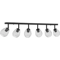 vidaXL Deckenstrahler Schwarz 110,5 x 13 x 26 cm Glas und Metall