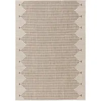 Benuta In- & Outdoor Teppich Kaleo Creme/Beige 120x170 cm Teppich Wohnzimmer Outdoorteppich Rechteckig Muster Modern Kurzflor Skandinavisch