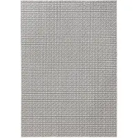 Benuta In- & Outdoor Teppich Lou Weiß 80x150 cm Teppich Wohnzimmer Outdoorteppich Rechteckig Muster Modern Kurzflor Skandinavisch