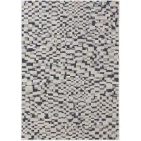 Benuta In- & Outdoor Teppich Kaleo Blau/Weiß 120x170 cm Teppich Wohnzimmer Outdoorteppich Rechteckig Muster Modern Kurzflor Skandinavisch