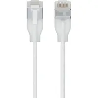 Ubiquiti UACC-Cable-Patch-EL-C6A-0.15M-W, 0,15 m, Cat6a, RJ-45, RJ-45, Durchscheinend, Weiß