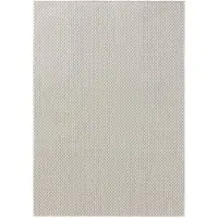 Benuta In- & Outdoor Teppich Lou Weiß 70x200 cm Teppich Wohnzimmer Outdoorteppich Rechteckig Muster Modern Kurzflor Skandinavisch
