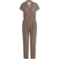 Betty Barclay Jumpsuit "Jumpsuit mit Eingrifftaschen", Damen, Gr. 44, EURO, blau (dunkelblau, braun), Obermaterial: 95% Viskose LENZING LenzingCV. 5% Elasthan EL., Overalls Jumpsuit