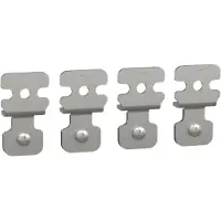 Schneider Electric NSYAEFPFSC Set, 4 Wandbefestigungslaschen aus Stahl. für Geh. PanelSeT S3D