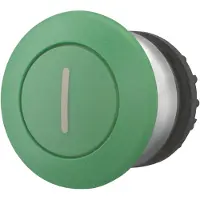 Eaton Power Quality Eaton 216753 Pilzdrucktaste, RMQ-Titan, Pilz, rastend, Pilz grün, grün, beschriftet, Frontring Titan M22-DRP-G-X1 - 5 Stück