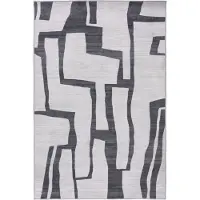 Kayoom Teppich "Bluster 325", silber, B:80cm H:7mm L:150cm, Polyester, Teppiche, Teppich, Kurzflor, Wohnzimmer