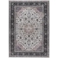 Kayoom Teppich "Rocks 425", grau (elfenbein), B:80cm H:6mm L:150cm, Polyester, Teppiche, Teppich, Kurzflor, Orient Optik, Wohnzimmer