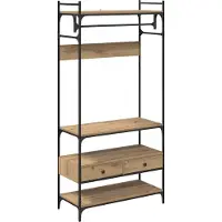 Syfax Kleiderschrank Artisan-Eiche 89 x 39 x 184.5 cm Holzwerkstoff