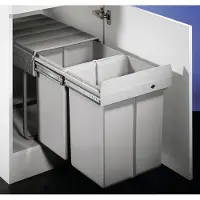 Wesco 787911-85 Abfallsorter 40 (2x20) Liter DOUBLE 4 ab 40 cm Schrankbreite