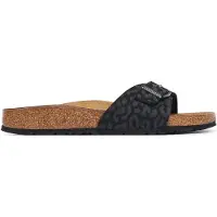 Birkenstock Damen Madrid Synthetik Leo Black Narrow-Schuhgröße 39