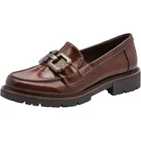 Jana Damenschuhe Halbschuhe Slipper Braun Freizeit