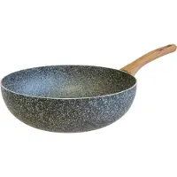 Domo Wok Ecopan 28 cm, Anzahl der Schichten: 10, Granit, Induktion