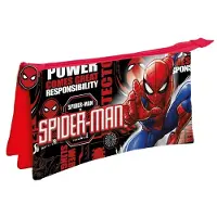 Spiderman Fight On 3-Fächer-Federmäppchen, 22 cm