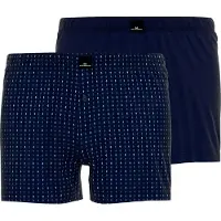 Götzburg Boxershorts GÖTZBURG, Herren, Gr. 5, blau (navy, navy), Single Jersey, Obermaterial: 100% Baumwolle, Unterhosen Boxershorts, weiches Single Jersey Material