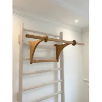Bear On Bar Dip-Stange – Herausnehmbare Stange 100 cm – Trainingsstange aus Holz – Für die Sprossenwand – Breite 48 cm – Länge 40 cm
