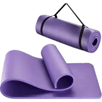 Wiltec Yogamatte violett 180x60x1,5cm Turnmatte Gymnastikmatte Bodenmatte rutschfest extradick Sport