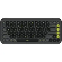 Logitech POP ICON KEYS, Mini, Kabellos, Bluetooth, Scherenschalter, QWERTY, Graphit