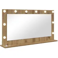 vidaXL Waschtischspiegel Artisan-Eiche 100 x 55 x 18 cm Rechteckig