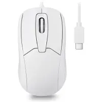 Perixx PERIMICE-209CW Optische kabelgebundene USB-C Maus – 150 cm Kabel – 1000 DPI – Weiß