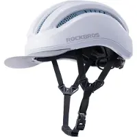 RockBros Cityhelm Damen Herren Mit Abnehmbarem Schirm Belüftung Waschbare Polster 54-60cm Blau
