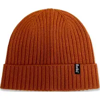 Retki 100% Merino rib one size Mütze, orange