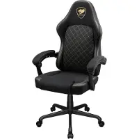 Cougar CGR-FXF-GLB, Universal-Gamingstuhl, 120 kg, Gepolsterter Sitz, Gepolsterte Rückenlehne, Schwarz, Schwarz