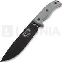 ESEE Model 6 Schwarze Klinge, Grauer Handgriff 6P-B inkl. schwarze Scheide + Gürtelclip